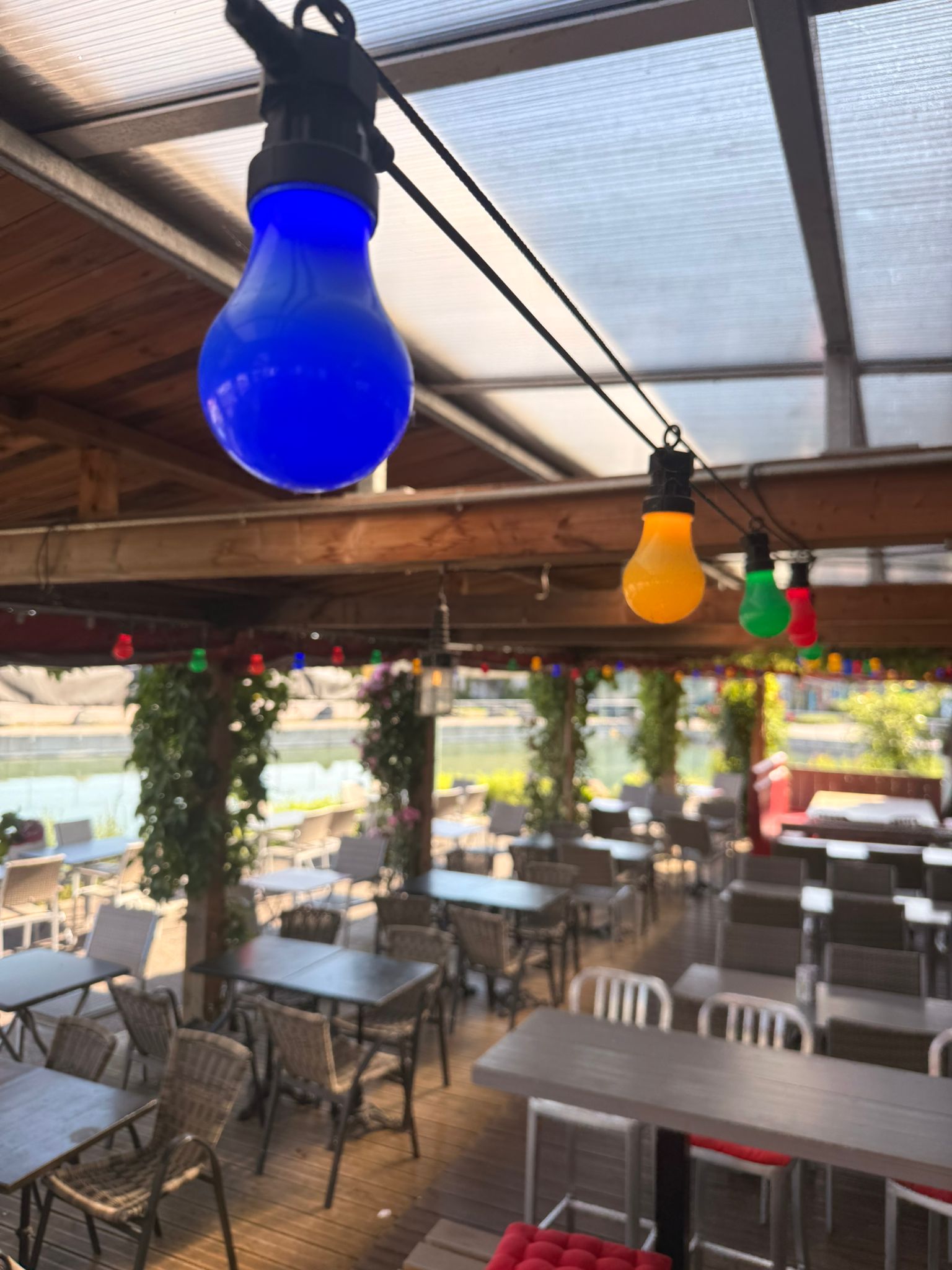 Ambiance soirée, lumières colorées